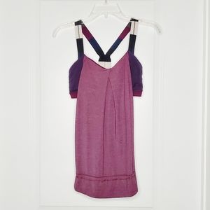 Lululemon Heathered Plum Rest Less Tank Top